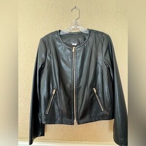 NWOT Chico’s faux leather jacket size 8/10